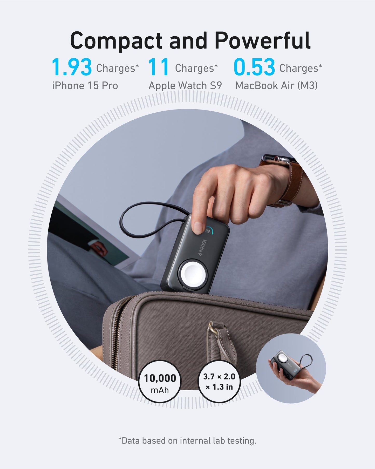 Anker MagGo Power Bank (10K, 35W, For Apple Watch) | Summer Gift