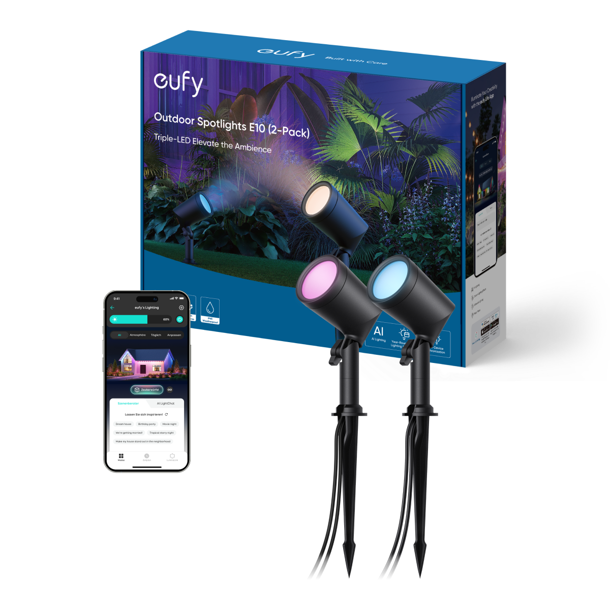 eufy Outdoor Spotlights E10 (2pack)