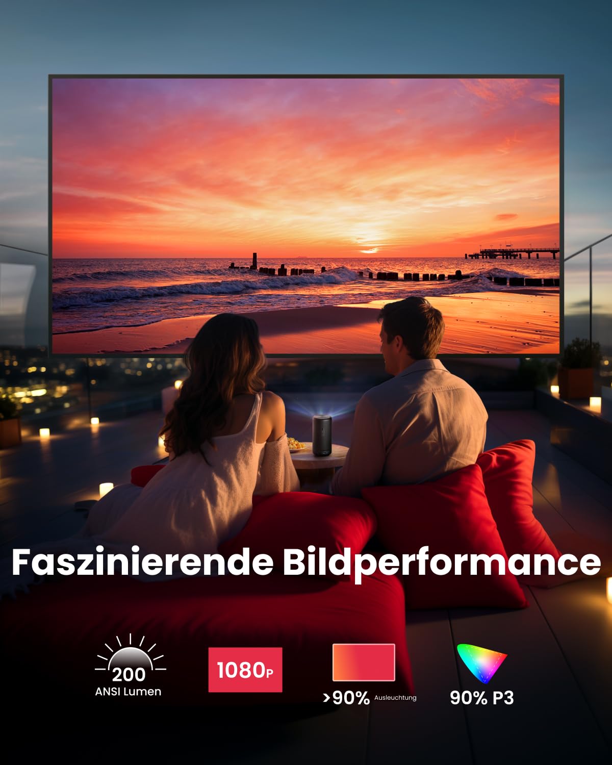Capsule 3 1080p Mini Projector(Renewed)