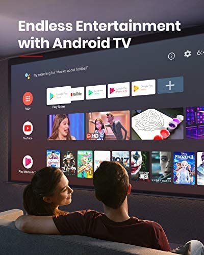 Relax with your partner and enjoy endless entertainment with Android TV on Nebula Cosmos Max.